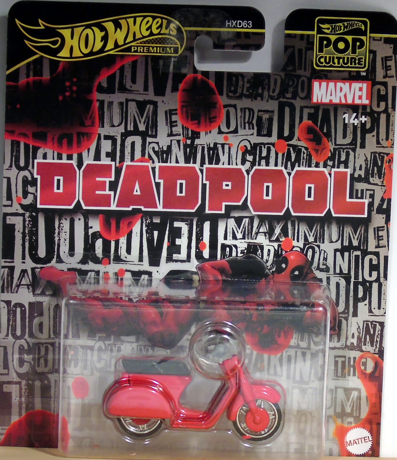 Hot Wheels Premium Pop Culture DeadPool Scooter